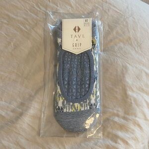 Tavi Emma Grip Socks in Sky Ikat - Medium